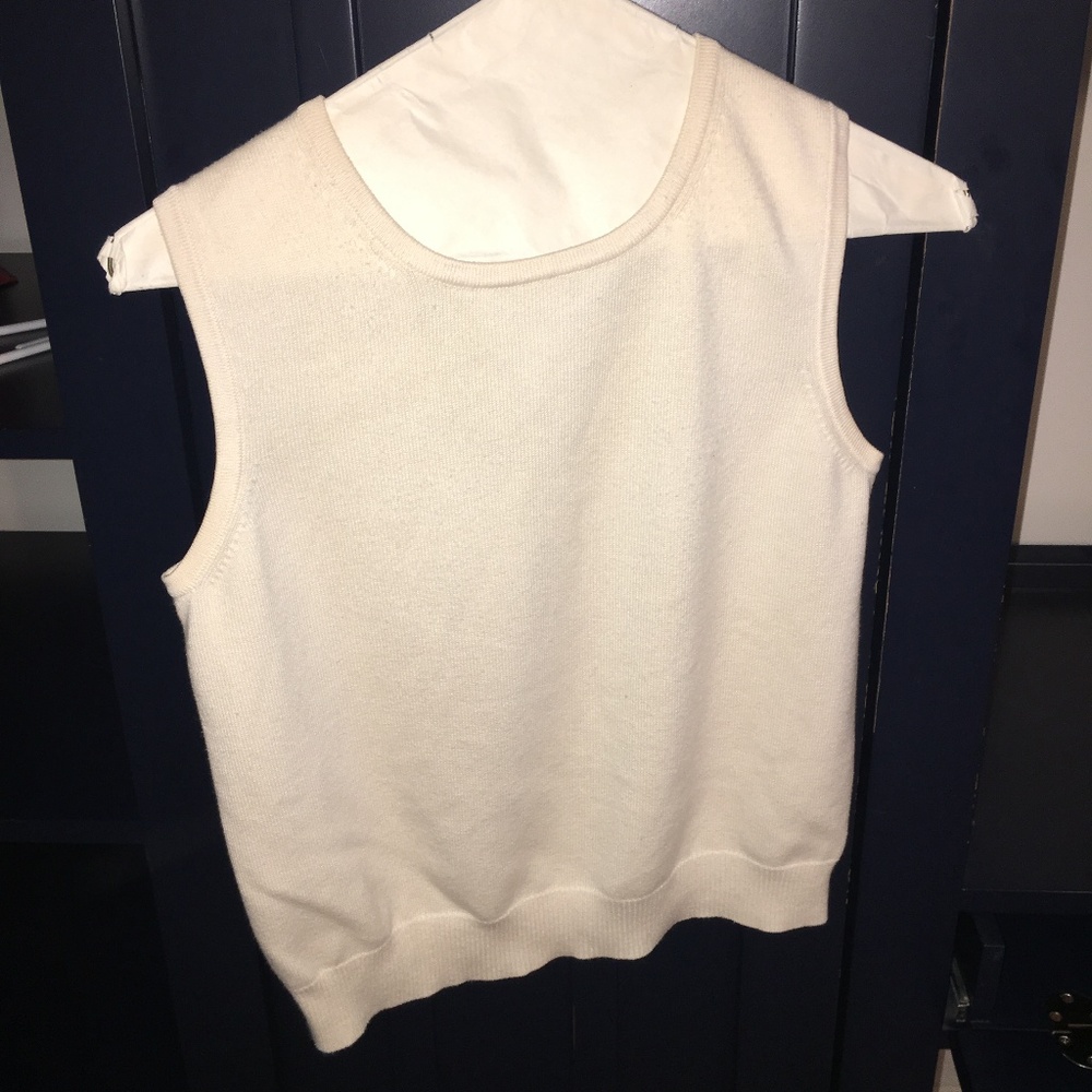 Sleeveless sweater, Elements, Size P0, Off-white